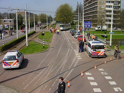 Escaped tram